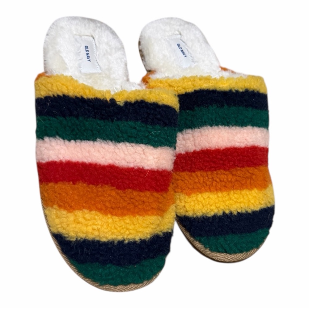 Old Navy Multicolor Striped Slippers